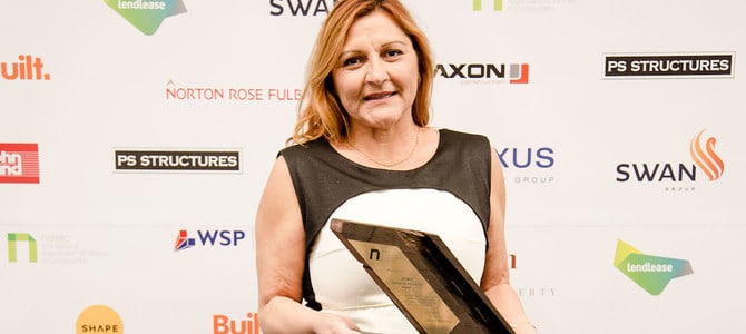 Lifetime achievement award for a career in construction