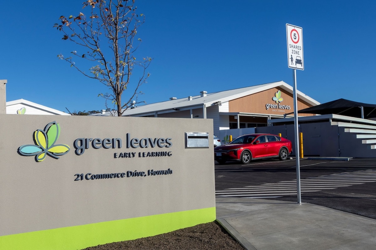 The new Green Leaves Early Learning Glebe Hill centre provides 106 childcare places in Howrah.