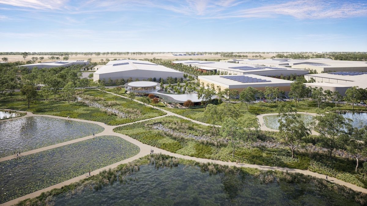 Artist’s impression: Burrah Park will include 26 hectares of parkland for conservation, recreation and community use.