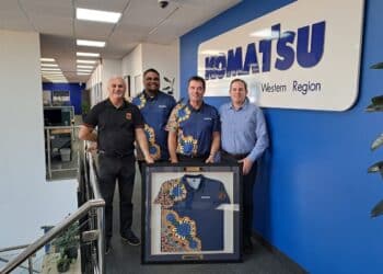 Indigenous artwork celebrates Komatsu and Clontarf partnership