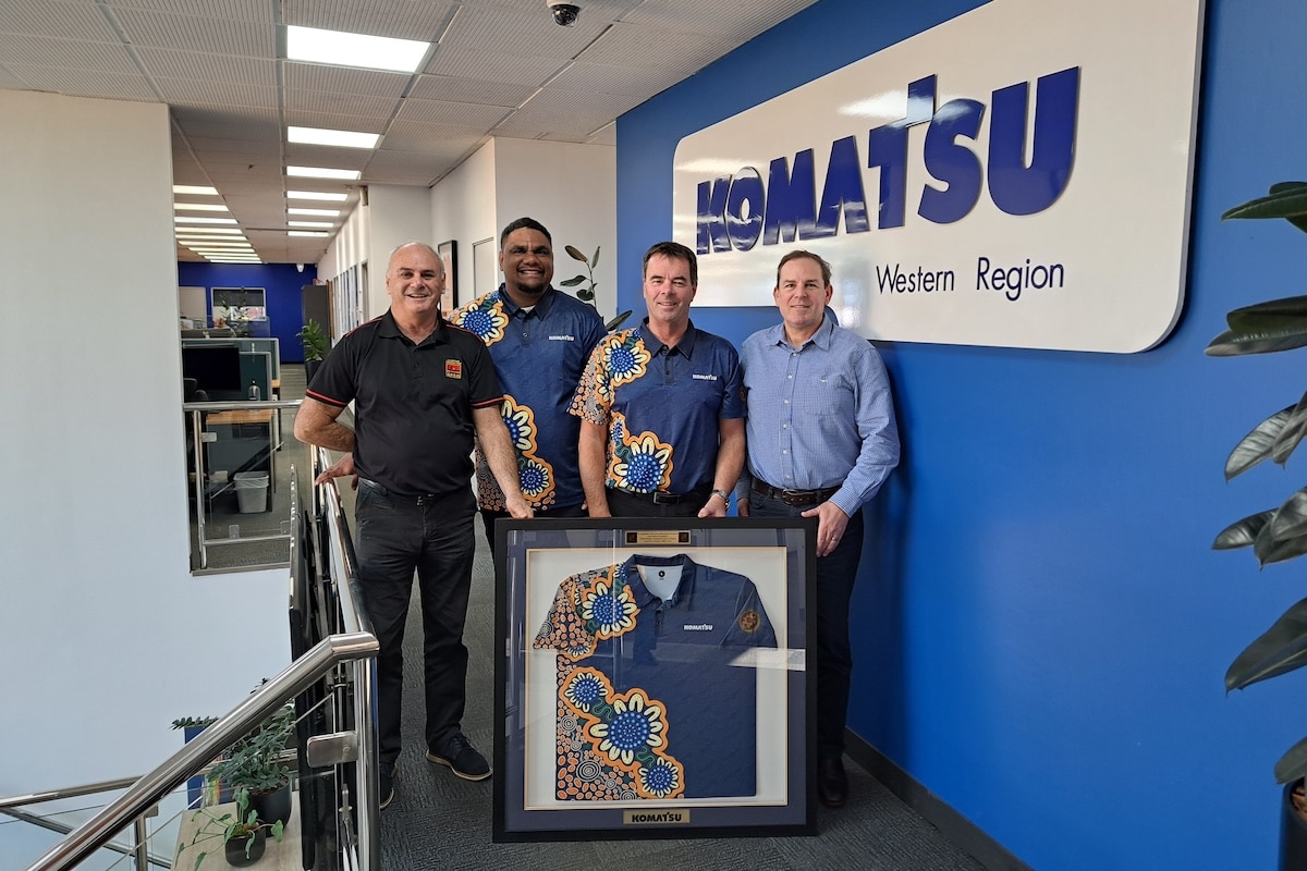 Indigenous artwork celebrates Komatsu and Clontarf partnership