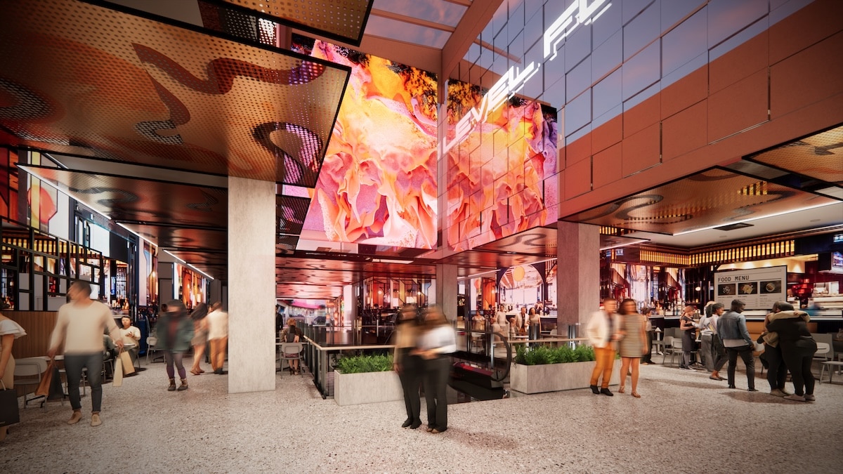 Artist’s impression: Levels three and four will house the new Books Kinokuniya store, entertainment hub, dining areas and food retailers.