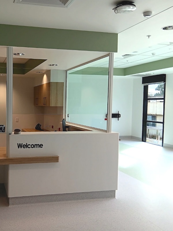 The new Community Health reception area.