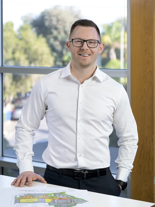 Alex Willshire leads digital innovation at Sarah Constructions. (Image: Sarah Constructions)