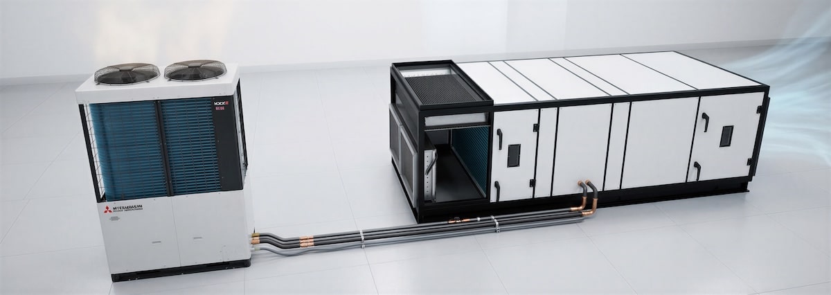 MHIAA’s DX-AHU solution brings the flexibility of VRF technology to commercial applications.
